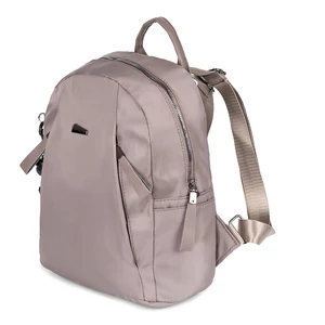 Agyag Színű Vízlepergető Női Hátizsák Táskadísszel