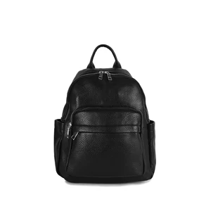 Fekete Műbőr Divat Hátitáska