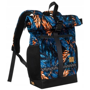 Peterson Kék-Narancssárga Növény Mintás Hátitáska