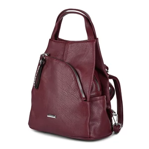 Silvia Rosa Bordó Női Műbőr Hátitáska