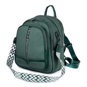 Sötétzöld Műbőr Női Hátitáska