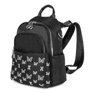 Fekete Strasszköves Női Hátitáska