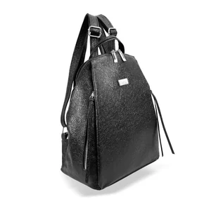 Zellia Fekete Műbőr Női Hátitáska