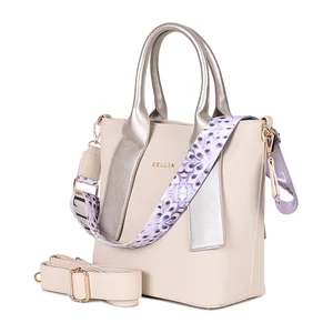 Zellia Bézs Műbőr Női Kézi- és Oldaltáska