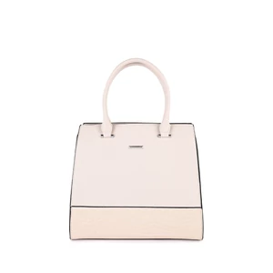 Silvia Rosa Bézs Műbőr Krokodil Mintás Női Kézitáska