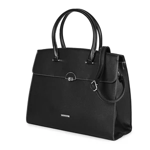 Silvia Rosa Fekete Műbőr Merev Kézi- és Oldaltáska