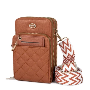 Téglavörös Műbőr Steppelt Női Pénztárca Táska Kártyatartóval