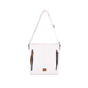 Fehér-Barna Női Műbőr Oldaltáska