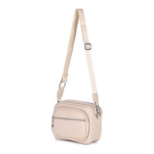 Alex & Mia Bézs Kis Méretű Sokzsebes Oldaltáska