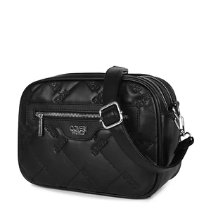 Coveri Fekete Közepes Méretű Mintás Oldaltáska