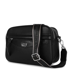 Coveri Fekete Közepes Méretű Oldaltáska