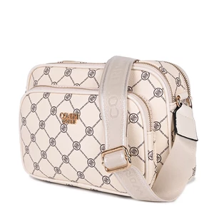 Coveri Bézs Mintás Oldaltáska