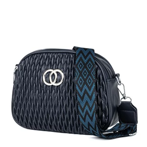 Sötétkék Mintázott Műbőr Női Oldaltáska