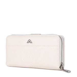 Fehér Rózsa Mintás Nagy Méretű Női Pénztárca