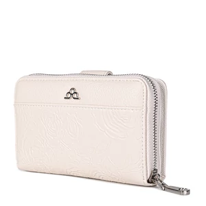 Fehér Rózsa Mintás Közepes Méretű Női Pénztárca