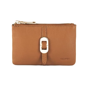 Bellugio Barna Valódi Bőr Egyrekeszes Pénztárca