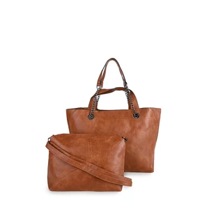 JGL Barna Műbőr Táskaszett