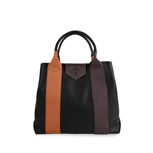 Locca Fekete-Barna Műbőr Válltáska