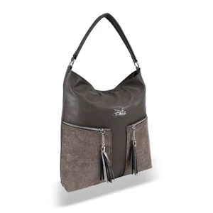 Zellia Barna Műbőr és Művelúr Válltáska