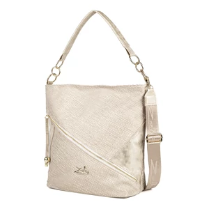 Zellia Arany Színű Szövet Mintás Női Válltáska