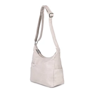 Bézs Színű Többzsebes Női Műbőr Oldaltáska