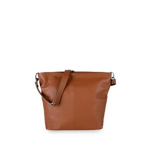 Besty Barna Női Közepes Méretű Valódi Bőr Válltáska