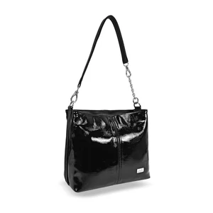 Zellia Fekete Lakk Női Műbőr Válltáska