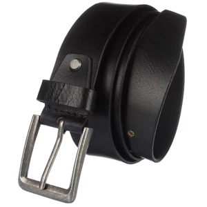 Bellugio Fekete Valódi Bőr Férfi Öv - 105 cm