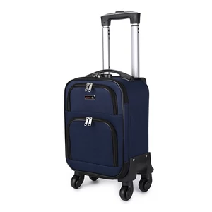 JoLank Sötétkék Puha Falú Kabinbőrönd (38x29x20)