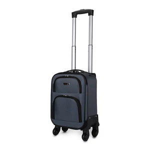 JoLank Szürke Puha Falú Kabinbőrönd (38x29x20)