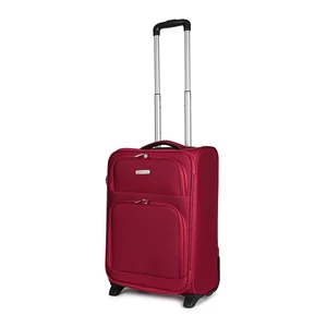 Leonardo Da Vinci Bordó Puha Falú Kis Méretű Bőrönd