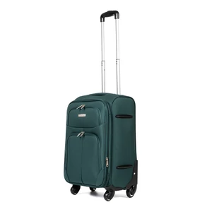 Leonardo Da Vinci Sötétzöld Puha Falú Kis Méretű Bőrönd