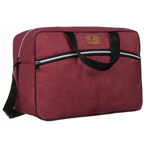 Peterson bordó fedélzeti táska ezüstös cipzárral (25x40x20)