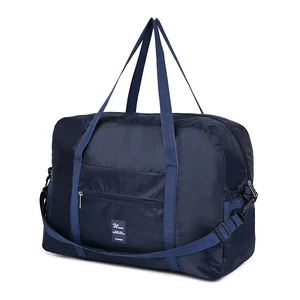 Sötétkék Vízlepergetős Összehajtható Utazótáska (30 x 40 x 17)