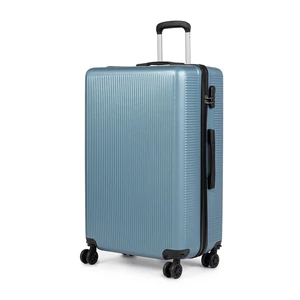 Világoskék Nagy Méretű Csendes Négykerekű Bőrönd