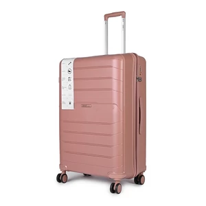 Ormi Rózsaarany Színű Nagy Méretű Négykerekű Csendes Könnyű Bőrönd