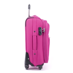 Kép 4/7 - Ormi 4 Kerekű Közepes Méretű Puha Bőrönd Pink