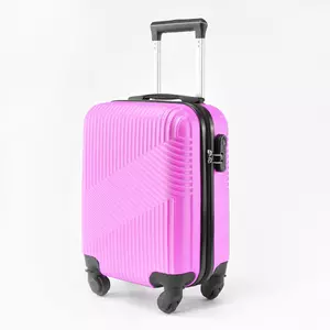 Kép 1/7 - Rózsaszín Wizzair ingyenes méretű kabinbőrönd (40x30x20 cm)