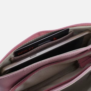 Kép 4/5 - Lewitzky Swarovski köves rozé arany színű bőr pénztárca