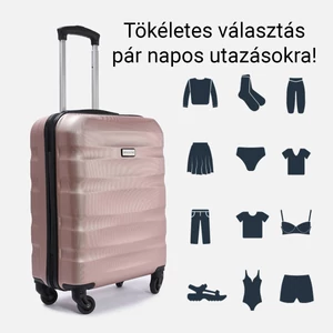 Kép 8/13 - Fekete .Ryanair Méretű Kabinbőrönd Biztonsági Zárral
