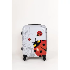 Kép 1/6 - Katicabogár Mintás Ormi Wizzair Méretű Kemény Kabinbőrönd (55x36x22cm)