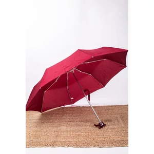 Kép 1/7 - Bordó Összecsukható Esernyő, 96 cm Átmérővel