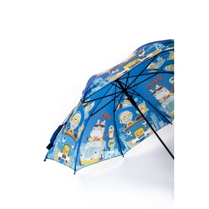 Kép 5/7 - Kék Városmintás Gyermek Esernyő, 80 cm Átmérővel