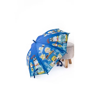 Kép 1/7 - Kék Városmintás Gyermek Esernyő, 80 cm Átmérővel