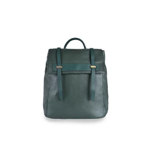 Kép 1/5 - Zöld Elegáns Patentos Divat Hátizsák