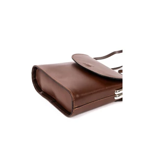 Kép 9/9 - Maxmoda Kis Méretű Barna Valódi Bőr Női Válltáska