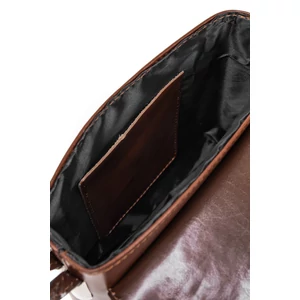 Kép 8/9 - Maxmoda Kis Méretű Barna Valódi Bőr Női Válltáska
