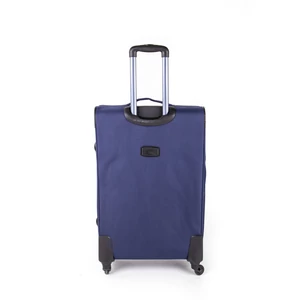 Kép 3/7 - Besty Nagyméretű Sötétkék Színű Puha Falú Bőrönd