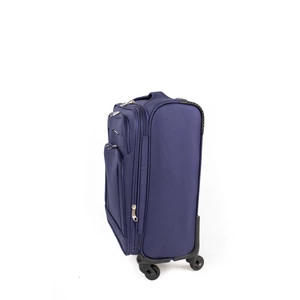 Kép 2/6 - Besty Kisméretű Sötétkék Színű Puha Falú Bőrönd