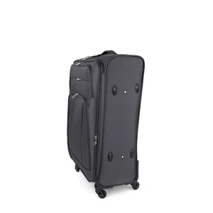 Kép 2/7 - Besty Nagyméretű Szürke Színű Puha Falú Bőrönd Szett